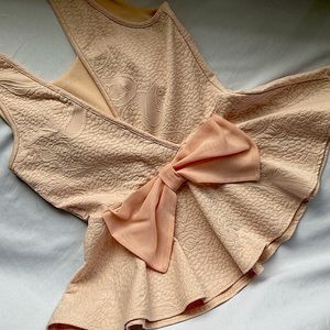 Pink Papaya Peplum Top